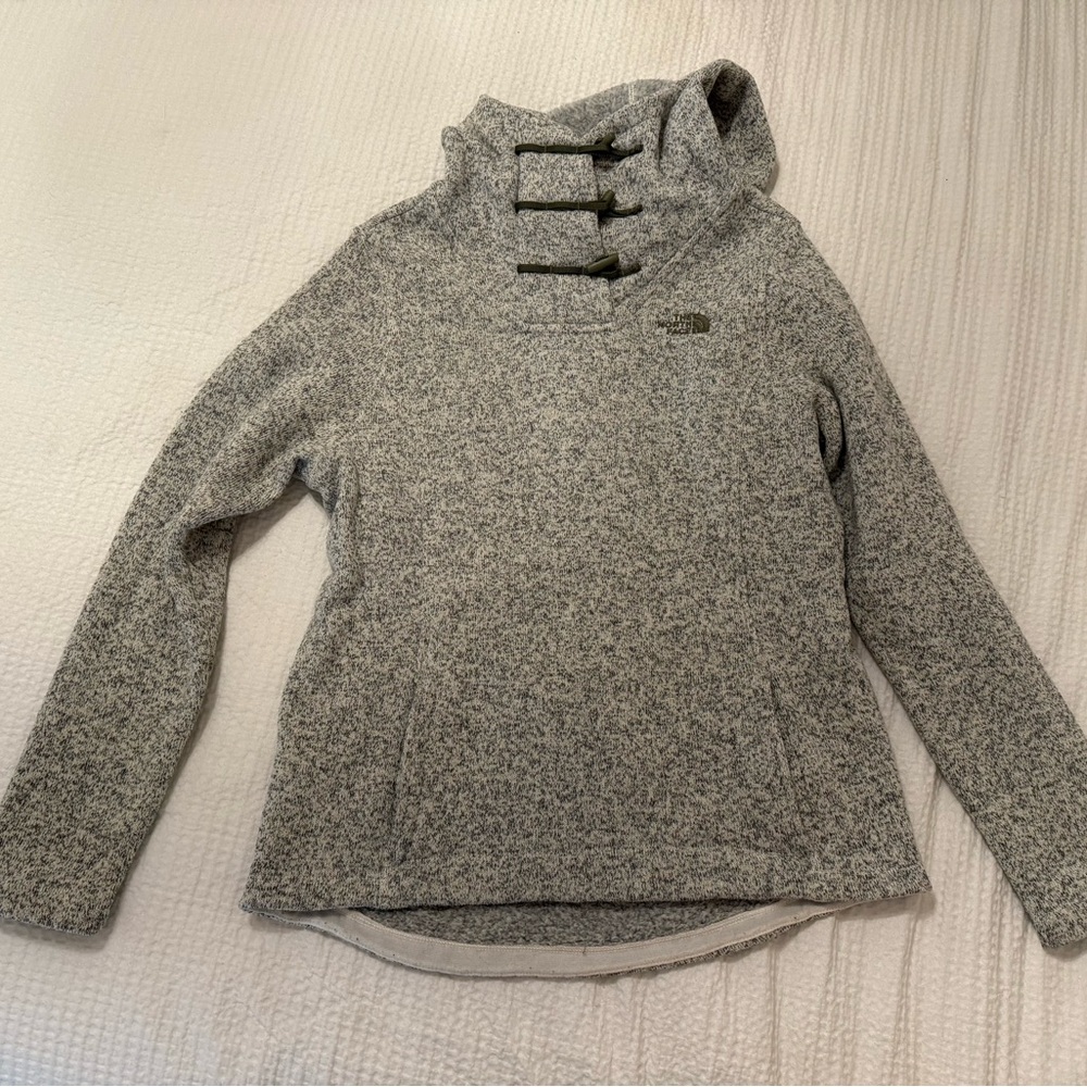 The North Face Women's Heathered Gray Cowl Neck Top